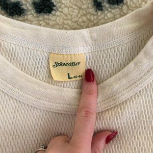 vintage St. John’s white waffle knit